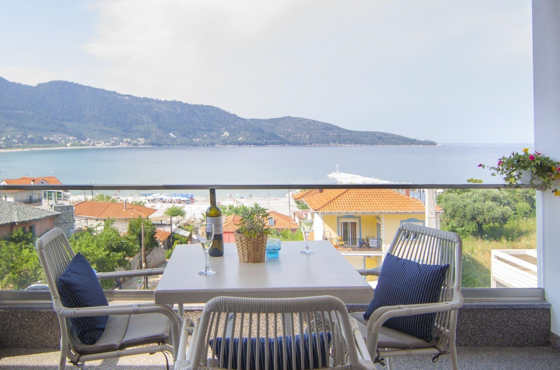 Ntinas Villa With Sea View Скала-Потамьяс Екстер'єр фото