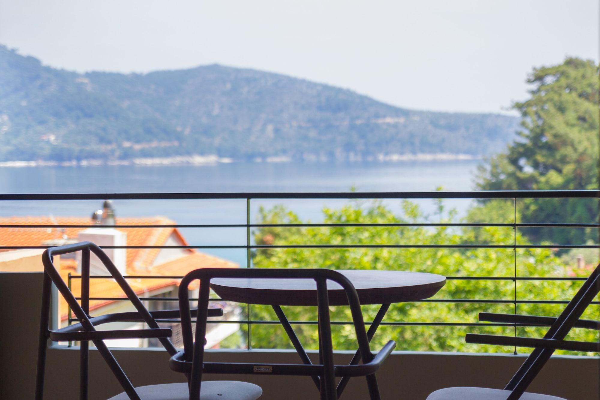 Ntinas Villa With Sea View Скала-Потамьяс Екстер'єр фото